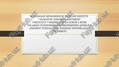 micrasoft excel dasturi — PPTX