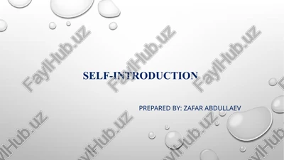 self-introduction — PPTX