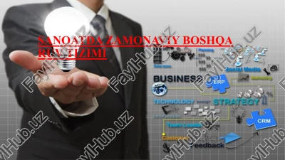 sanoatda zamonaviy boshqaruv tizimi — PPTX