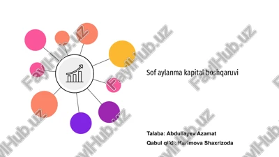 sof aylanma kapital boshqaruvi — PPTX