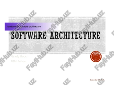 software architecture — PPT
