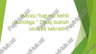 yugurib kelish — PPTX