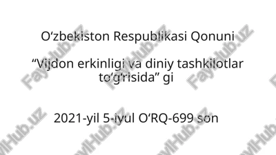 o‘zbekiston respublikasi konstitutsiyasi — PPTX