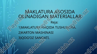 maklaturahaqidatushuncha — PPTX