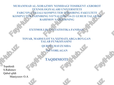 taqdimot — PPTX