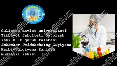 adekvat ovqatlanishni baholash — PPTX