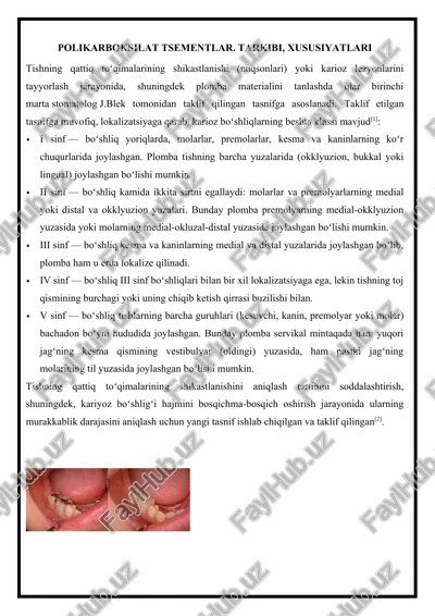 polikarboksilat tsementlar — DOCX