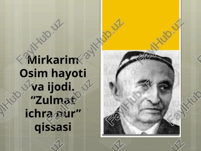 "zulmatichranur" qissasi — PPTX