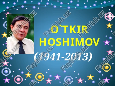 o'tkir hoshimov — PPTX