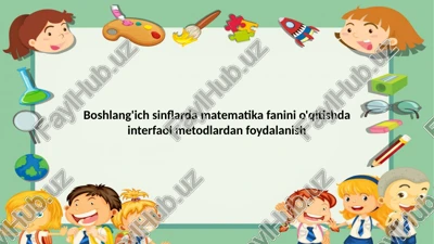 matematika fanini o'qitish — PPTX