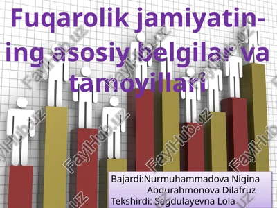 fuqarolikjamiyatining asosiy belgilar va tamoyillari — PPTX