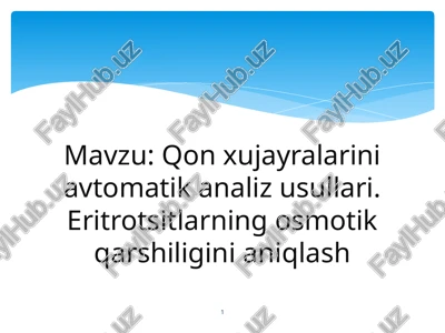 qonxujayralariniavtomatikanalizusullari — PPTX
