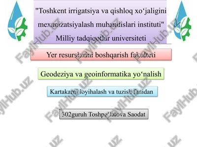 umumgeografik kartalar va ularning xususiyatlari — PPTX