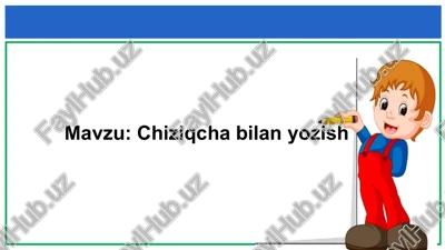 chiziqcha bilan yozish — PPTX