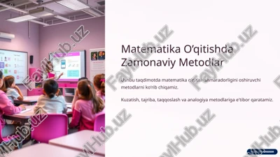 matematika o’qitishda zamonaviy metodlar — PPTX