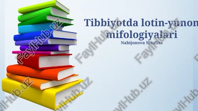 tibbiyotda lotin-yunon mifologiyalari — PPTX