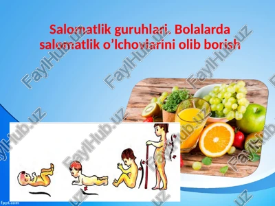bolalar salomatligini baholash — PPTX