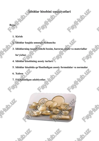 idishlar hisobini xususiyatlari — DOCX