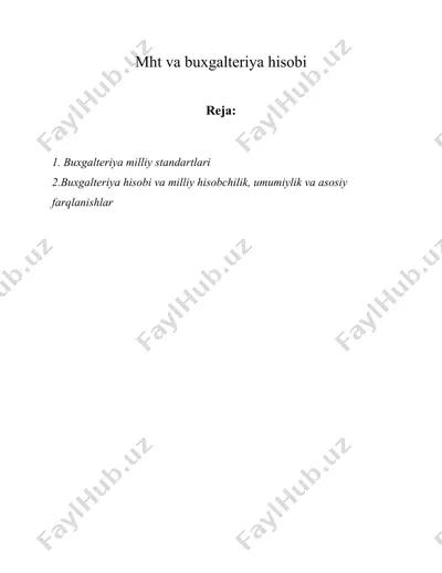 mht va buxgalteriya hisobi — DOC