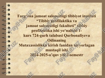 markazlashgan va mahalliy suv taʼminoti — PPTX