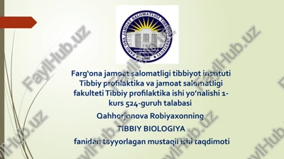 tibbiy biologiya — PPTX