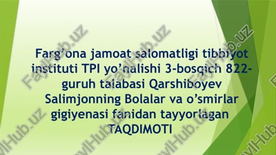antropometrik tekshirish usullari — PPTX