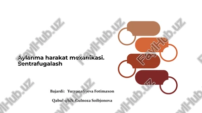 aylanma harakat mexanikasi — PPTX