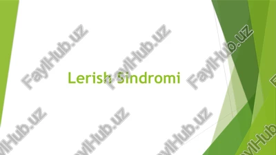 lerishsindromi — PPTX