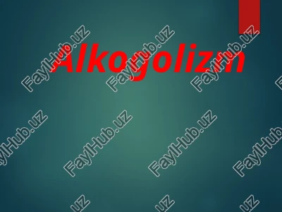 alkogolizm — PPTX