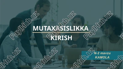 psixologiya mutaxasislikka kirish — PPTX