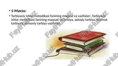 tarbiyaviy ishlar metodikasi — PPTX