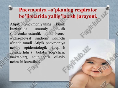 atipik pnevmoniyalar — PPTX