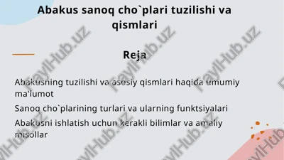 abakussanoqcho`plarituzilishivaqismlari — PPTX