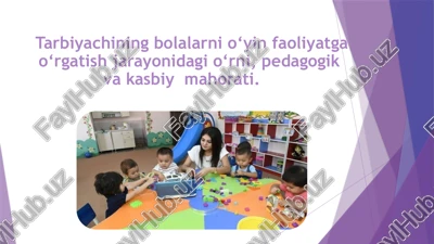 bolalarni tasviriy faoliyatga o'rgatish — PPTX
