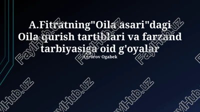 oila asari — PPTX