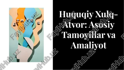 huquqiy xulq-atvor — PDF