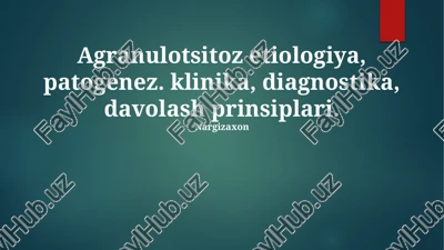 agranulositoz — PPTX
