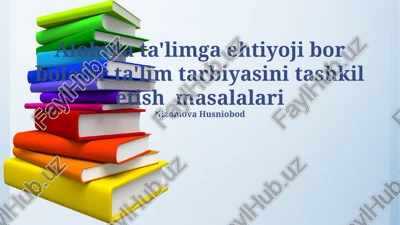 psixologik-pedagogik yordamning tashkil etilishi — PPTX