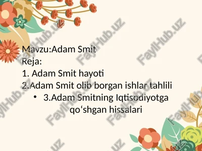 adam smit — PPTX