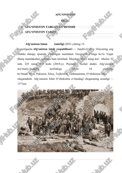 afgʻoniston — DOCX
