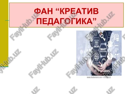 kreativ pedagogika — PPT