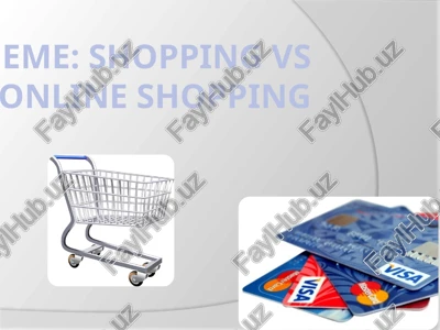 shopping vs online shopping — PPTX