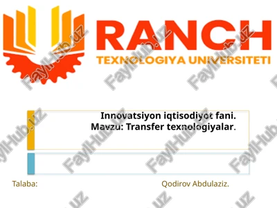 transfertexnologiyalar — PPTX