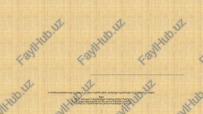 tanlov tashkil qilish usullari — PPTX
