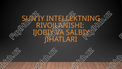 sun'iy intellekt — PPTX