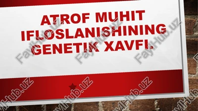 atrof muhitiflokslanishi — PPTX