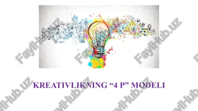 kreativlikning “4 p” modeli — PPTX