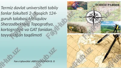 geodezik tayanch shoxobchalarning turlari taqdimoti — PPTX