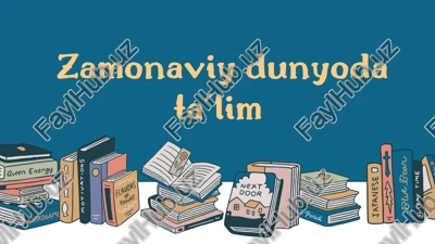 zamonaviy ta’limning zamonaviy jamiyatdagi o‘rni va ahamiyati — PDF