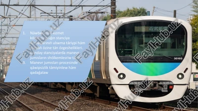 manevr jumıslarının yeri hám alemi — PPTX